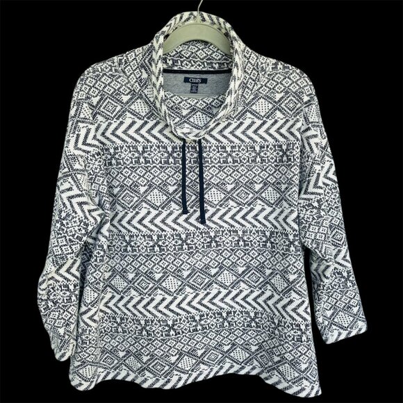 Chaps Ralph Lauren Cowl Neck Pullover Size 3X Aztec Southwestern Artsy Boho - Picture 1 of 5